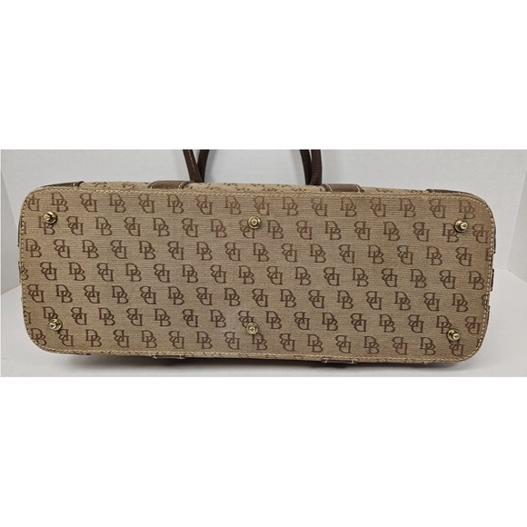 Dooney & Bourke Tan and Brown Signature Shoulder Bag - Picture 6 of 10